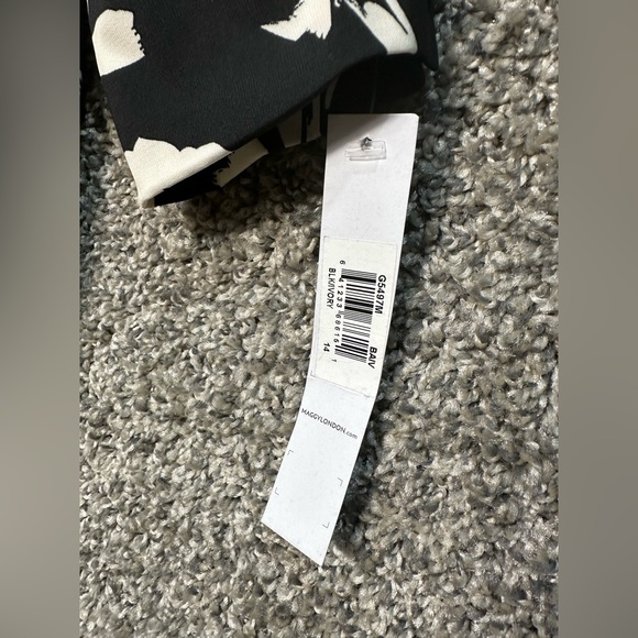 NWT Maggy London Long Sleeve Faux Wrap Dress Size 14 - Picture 7 of 7